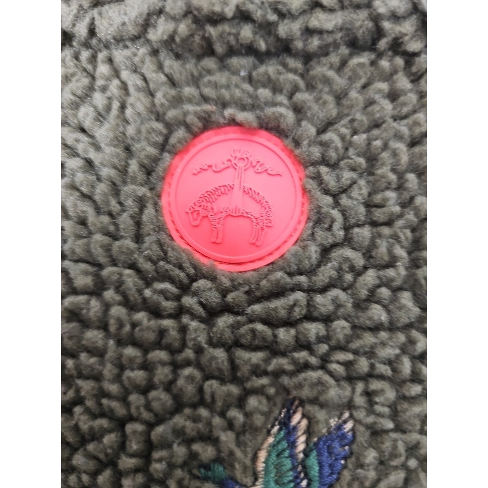 Brooks Brothers Green Fleece Jacket Duck Embroidered Full Zip Size XL - Picture 4 of 15